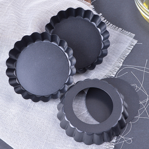 3-inch 4-inch live bottom chrysanthemum pie plate wavy lace baking pan carbon steel pizza pan pizza heart-shaped round rectangular