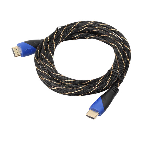 AliExpress Source Gold Plated Headband Braided Mesh 1080P 3D Version 1.4 HDMI Male to Male Video Cable