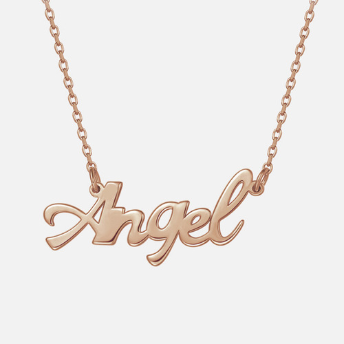 Customized Necklace Titanium Steel Lady Lock Chain Silver Gold Rose Gold Stainless Steel Pendant