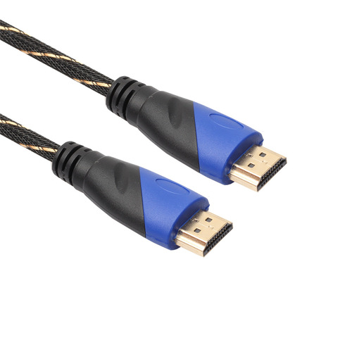 AliExpress Source Gold Plated Headband Braided Mesh 1080P 3D Version 1.4 HDMI Male to Male Video Cable