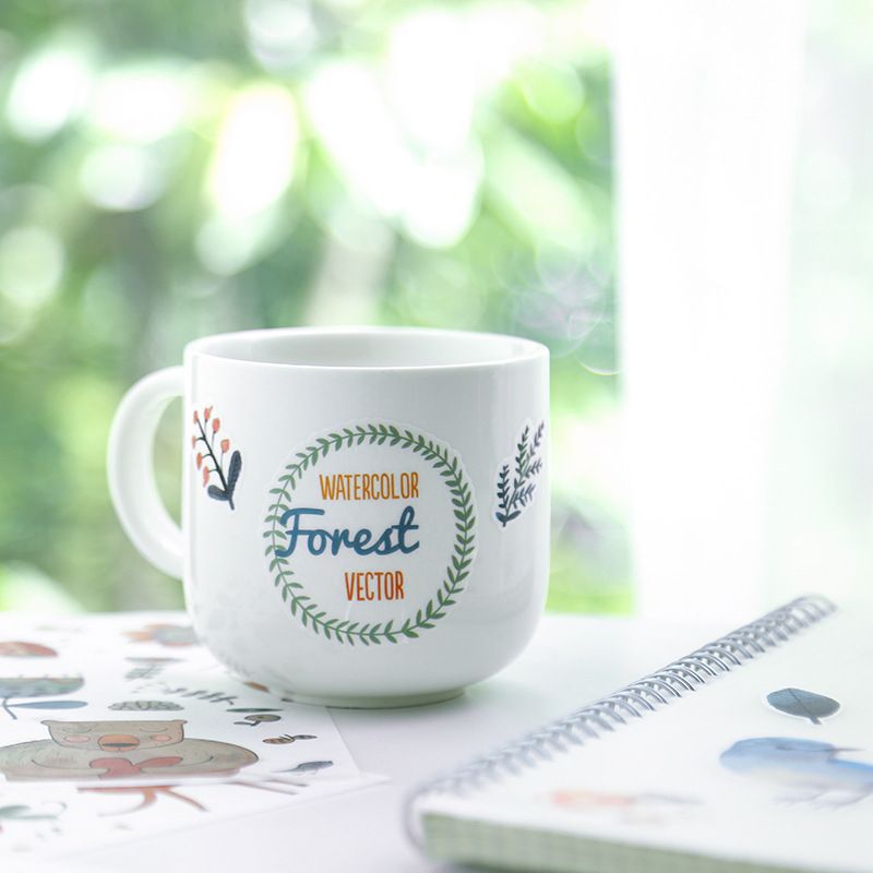 3 unidades de diario lindo dibujos animados creativo retro PVC papel transparente pegatinas diario DIY pegatinas