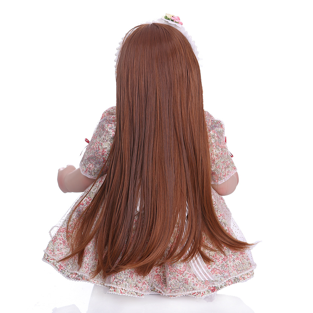NPK lindo pelo largo princesa vestir muñeca suave muñeca de silicona gerente de la tienda recomendar productos