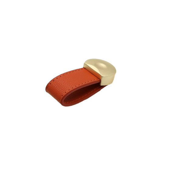 Leather handle leather luggage handle drawer cabinet door handle brown black leather handle factory direct wholesale custom