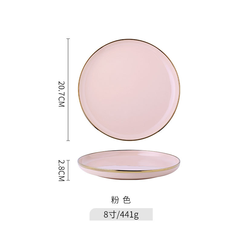 8 pulgadas Rosa