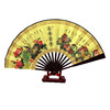 Factory Source 10 -inch Folding Silk Fan Men's Folding Fan Fan Fan Fan Style Full Bamboo Silk Fan Gift Wholesale