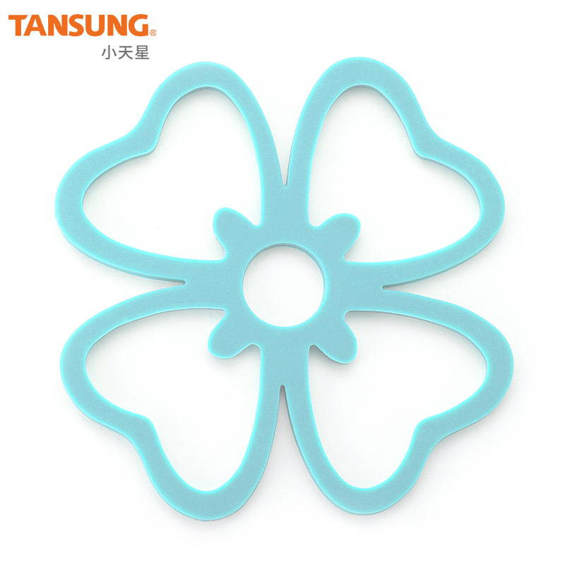 핑크 푸른 꽃 모양