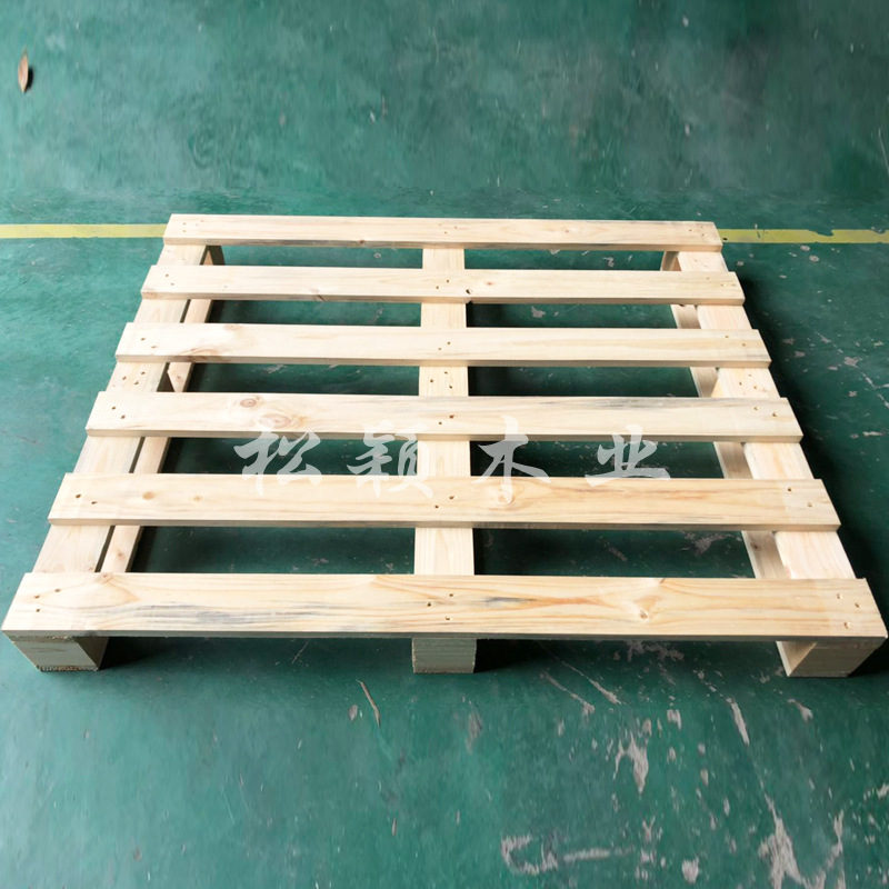 上海木托盘厂家仓库实木叉板木栈板托盘熏蒸四向进叉托盘批发