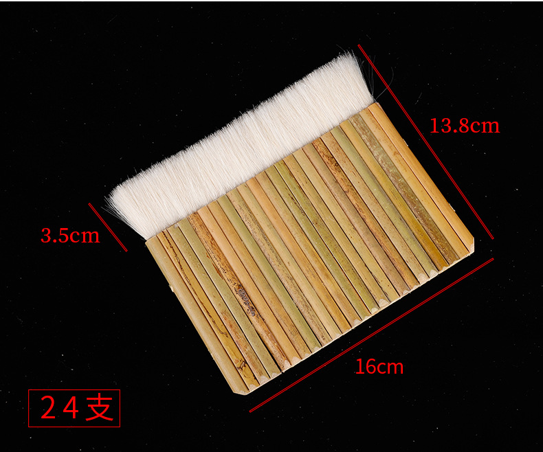 Pincel Plano de Lana en Existencia del Fabricante para Herramientas de Enmarcado, Pincel para Caligrafía y Restauración de Pinturas, Pincel de Lana para Pintura China con Acuarela, Forma Plana.