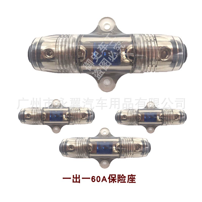 Автомагнитола переоборудование автомобиля с прозрачной круглой с синим предохранителем, подключенным к шнуру питания