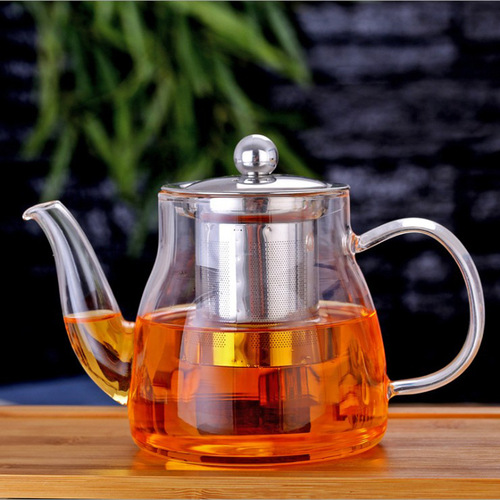 High borosilicate heat-resistant glass teapot thickened transparent household tea water separator tea maker drop shipping