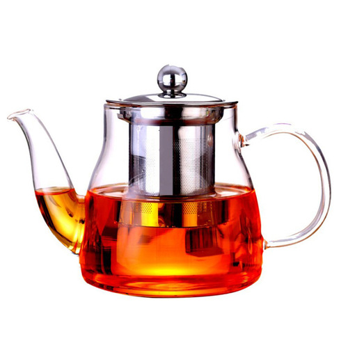 High borosilicate heat-resistant glass teapot thickened transparent household tea water separator tea maker drop shipping