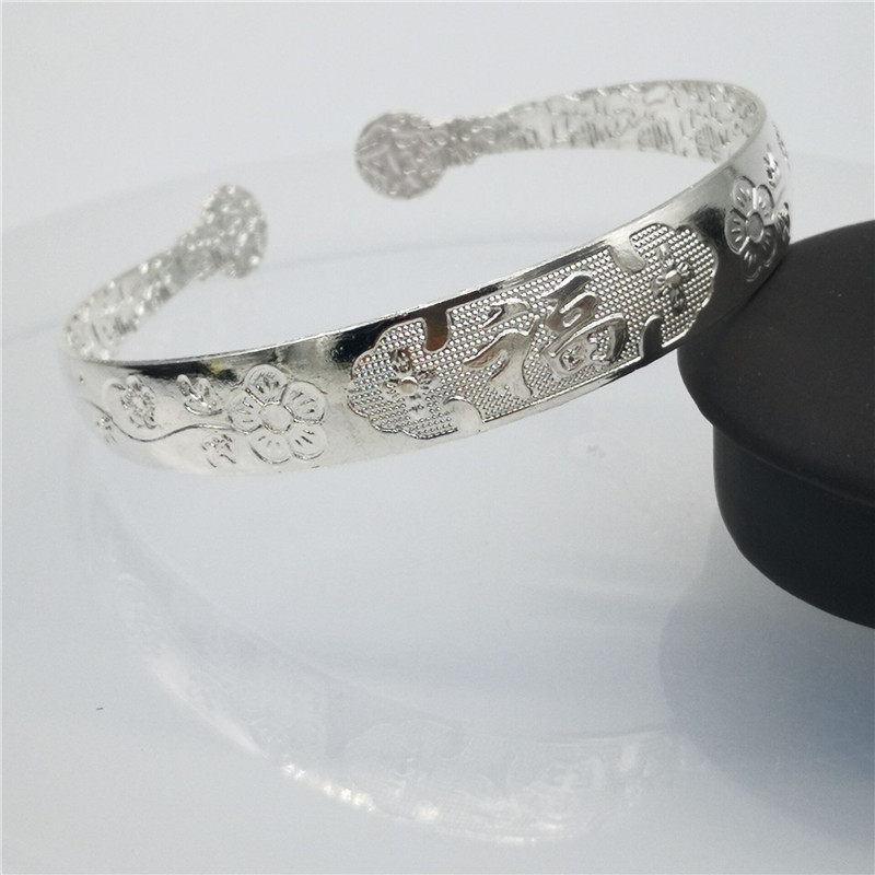 Running the river's Lake upside down small gifts wholesale silver bracelet promotional gifts imitation 925 opening silver plated bracelet Running the river's Lake upside down small gifts wholesale silver bracelet promotional gifts imitation 925 opening silver plated bracelet
