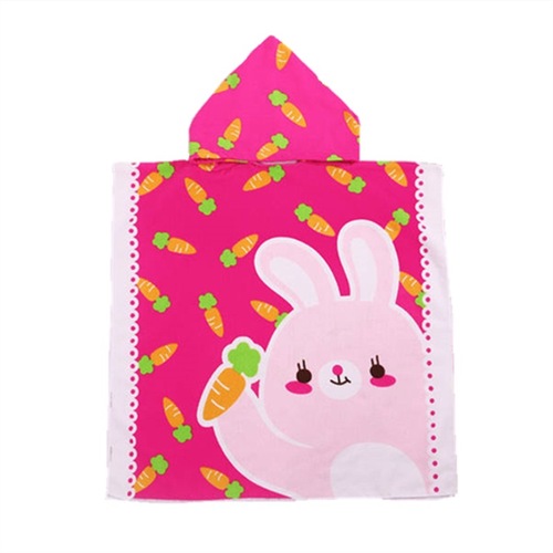 Baby Baby Shower Towel Bath Robe Cartoon Animal Cape Hooded Quick Dry Children's Cape Beach Towel Swimwear Wholesale