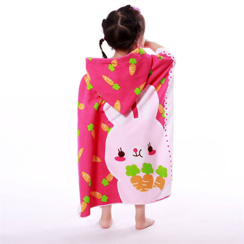 Baby Baby Shower Towel Bath Robe Cartoon Animal Cape Hooded Quick Dry Children's Cape Beach Towel Swimwear Wholesale