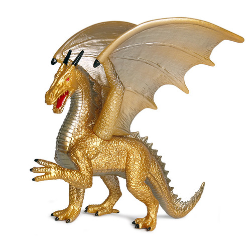 Children's Warcraft solid toy model mythical animal Warcraft gold red dragon Warcraft steel dragon flying blue dragon model