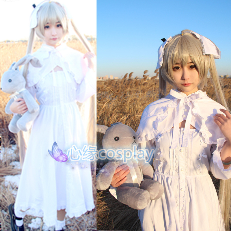 现货缘之空春日野穹cos服穹妹兔耳洋装女cosplay服装女装连衣裙