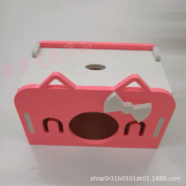 Экологическое деревянное спальное гнездо для домашних животных Деревянный дом Товары для животных Happy Meow Милый милый спальное гнездо для домашних животных Хомяк Маленькое гнездо Изготовление на заказ