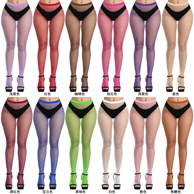 Fishing net pantyhose net popular tide socks ripped jeans small net net pantyhose jeans women stockings