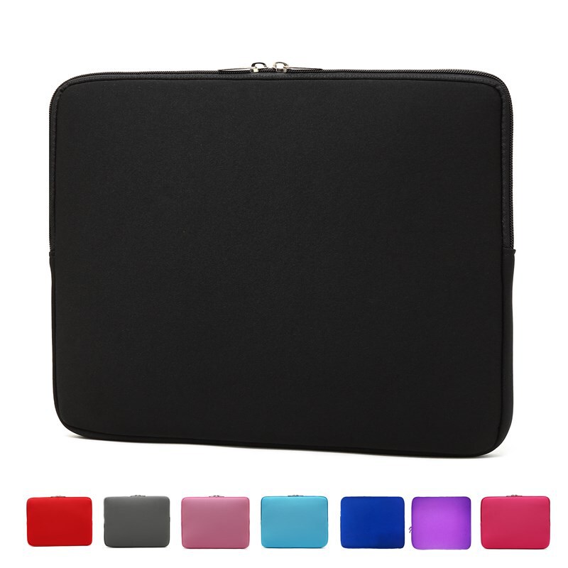 Laptop Bag 13 Protective Cover 14inch 15.6inch iPad Tablet Bag Zipper Diving Material Computer Sleeve Bag