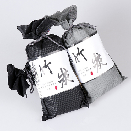 Japanese charcoal bag, activated carbon bag, car, home use dehumidifying, deodorizing carbon bag, Korean-style hemp cloth, removes formaldehyde, small bamboo charcoal bag