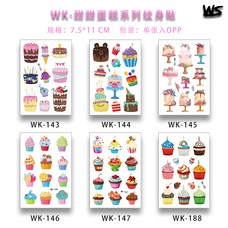 Traje de combinación de pastel WK (6 piezas por juego)