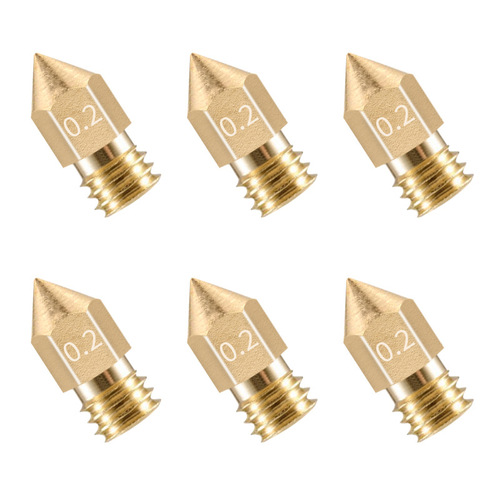 3D printer accessories nozzle nozzle MK8 extruder head brass fdm set m6 thread integrated hot end blanking
