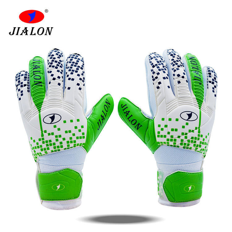 New cross-border full latex goalkeeper gloves, non-slip and wear-resistant football goalkeeper sports gloves, customizable with LOGO
