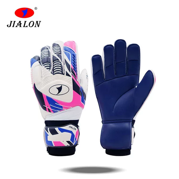 Cross-border custom goalkeeper gloves, thickened natural latex, wear-resistant football goalkeeper gloves, customizable with logo