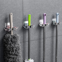 The third generation mop rack is free of punching, the mop clip is creative, the traceless plastic hook, the broom hanger, the sticky hook accessories are shipped on behalf of