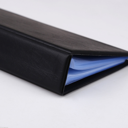 Factory direct sales business card book leather business card thin business card holder storage book collection business card card holder