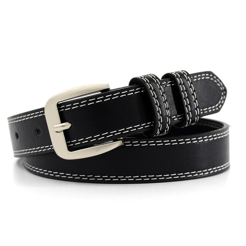 Retro Fashion Pin Buckle Decorative Thin Belt Women Korean Style Black Belt Women's Trouser Belt Versatile Multi-Color One Piece Dropshipping