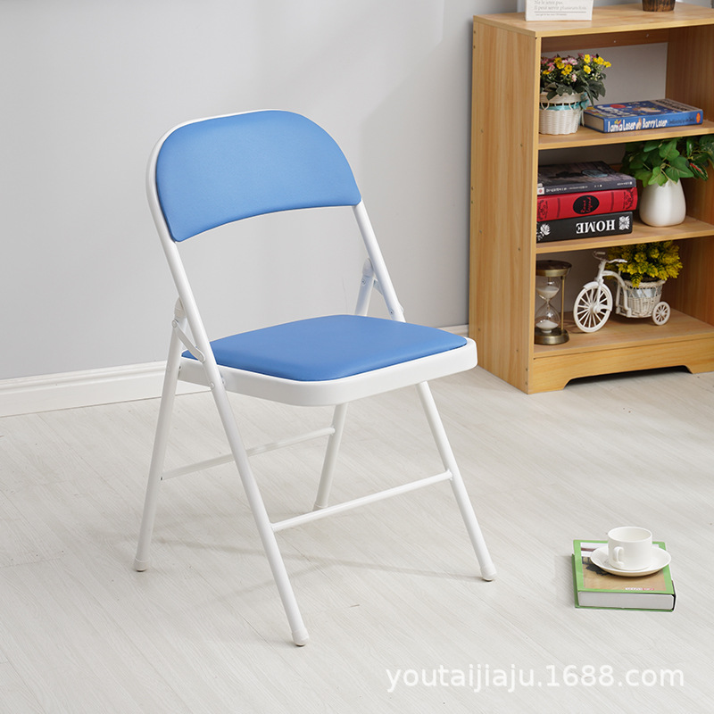 Silla plegable hogar taburete portátil de alquiler Oficina Conferencia ordenador comedor silla simple moderno dormitorio respaldo silla