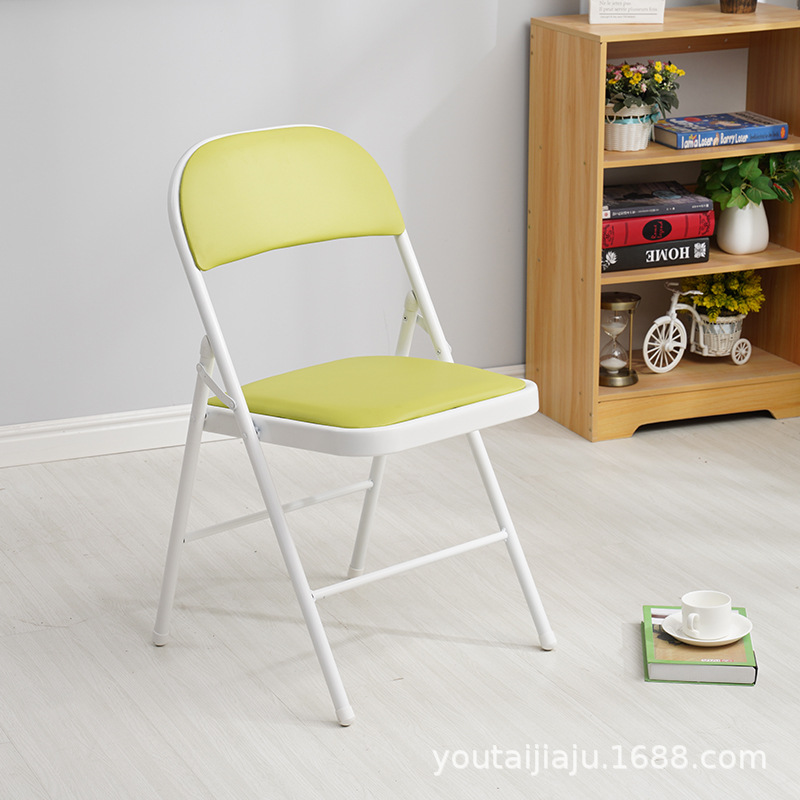 Silla plegable hogar taburete portátil de alquiler Oficina Conferencia ordenador comedor silla simple moderno dormitorio respaldo silla