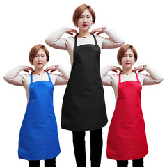 Custom waterproof advertising apron with logo, pure cotton kitchen promotional adult bib apron, safety apron for wholesale customization