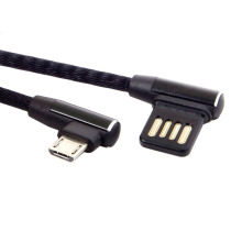U2-114 Micro USB V8������90��USB˫��ͷ�ֻ�ƽ�����ݳ�����ֻ�