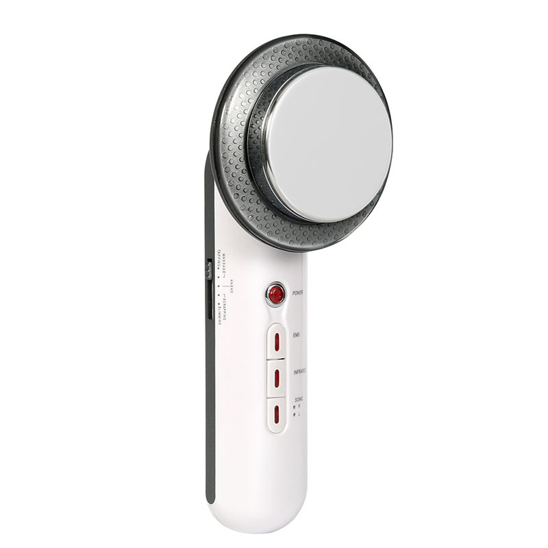 Instrumento de adelgazamiento tres en uno EMS ultrasónico infrarrojo cuerpo que forma el instrumento masajeador de conformación de grasa transfronterizo