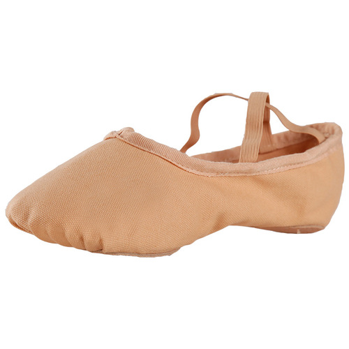 Red dance shoes children's soft sole adult men's and women's dance shoes cat claw canvas practice ballet shoes 1002F