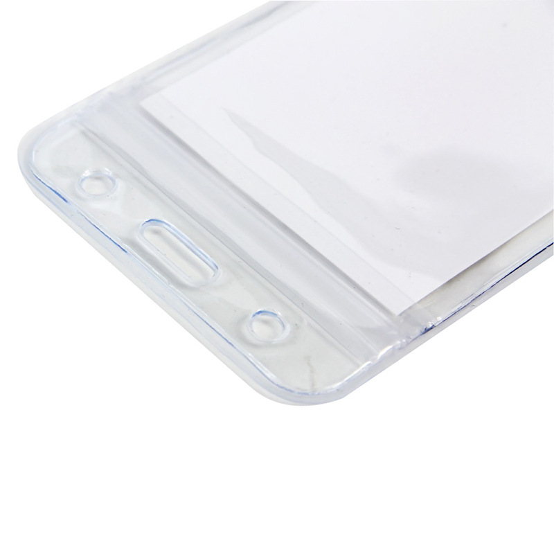 Deli 5758/5759 Tarjeta de Identificación PVC permiso de trabajo Tarjeta de trabajo conjunto Horizontal Vertical titular de la tarjeta