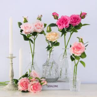 Realistic artificial flowers for home use, photo shoot props