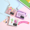 Brand transparent folding gel PVC, wallet, shoulder bag, card holder, Korean style