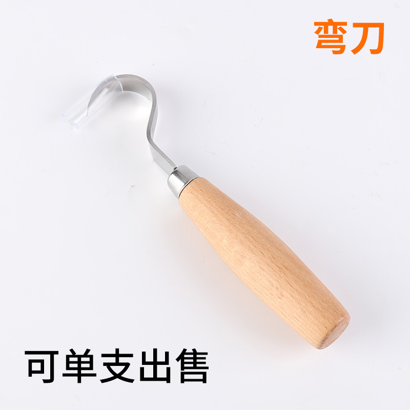 420J20 Acero inoxidable transfronterizo Comercio exterior cuchillo de talla cuchillo de corte de madera cuchillo de raspado de madera cuchara cuchillo carpintería talla traje al por mayor