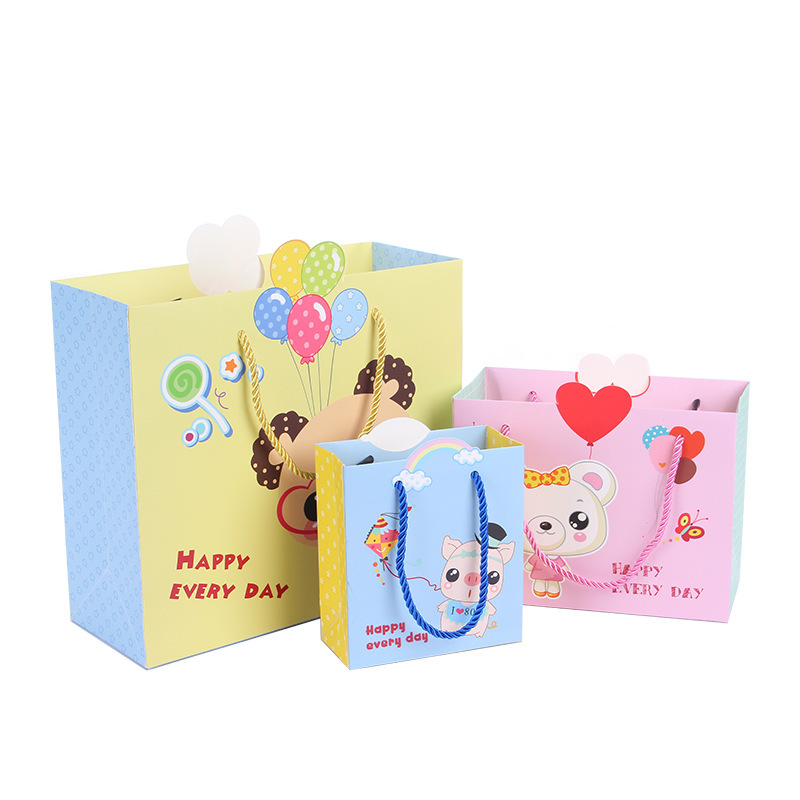 Cartoon Gift Bag Children's Day Gift Bag Handbag Birthday Gift Bag Garment Bag Storage Packaging Bag