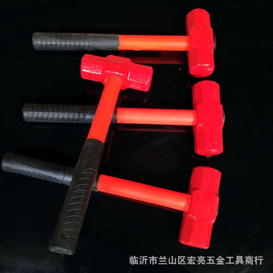 生产批发塑料柄八角锤  磅锤 石工锤  锤子 铁榔头