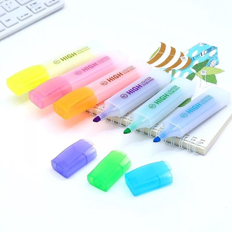 S628 resaltador estudiante lectura comentarios marca 6 color marcador color caramelo Oficina marca