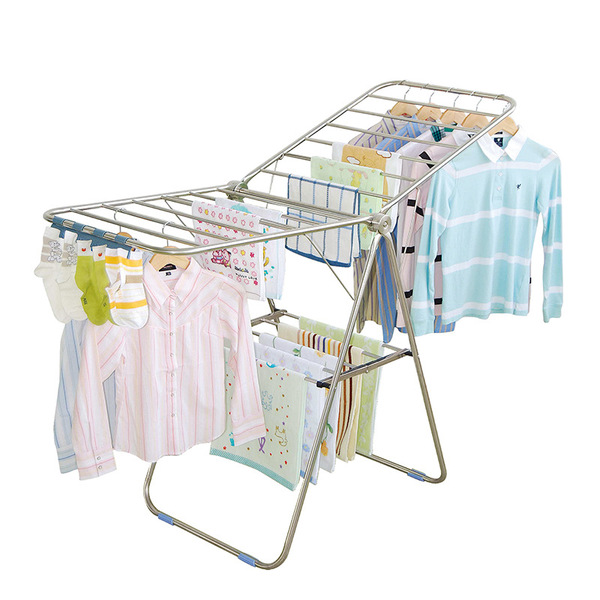 Wholesale installation-free stainless steel clothes drying rack