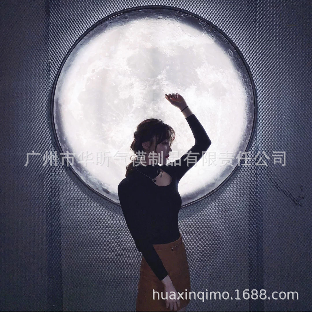 Astronomical Bar Wall 3D Moon Light Earth Light Moon Moon Lights