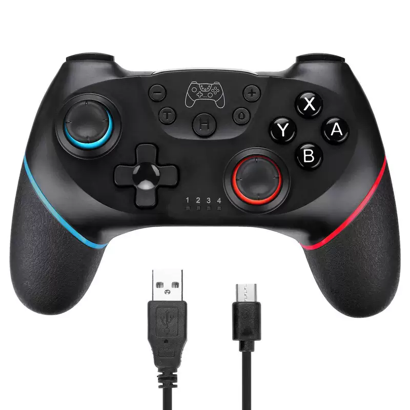 Беспроводной геймпад SWITCH PRO с вибрацией 6-осей Switch беспроводной геймпад обернутый скотчем частная модель