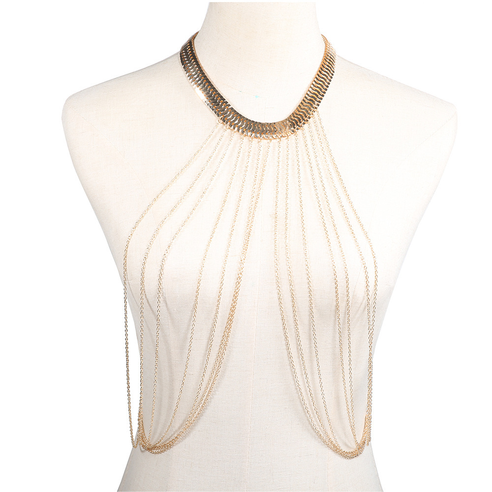 Sexy Tassel Body Chain Necklace For Beach Style Jewellery_voghion.com