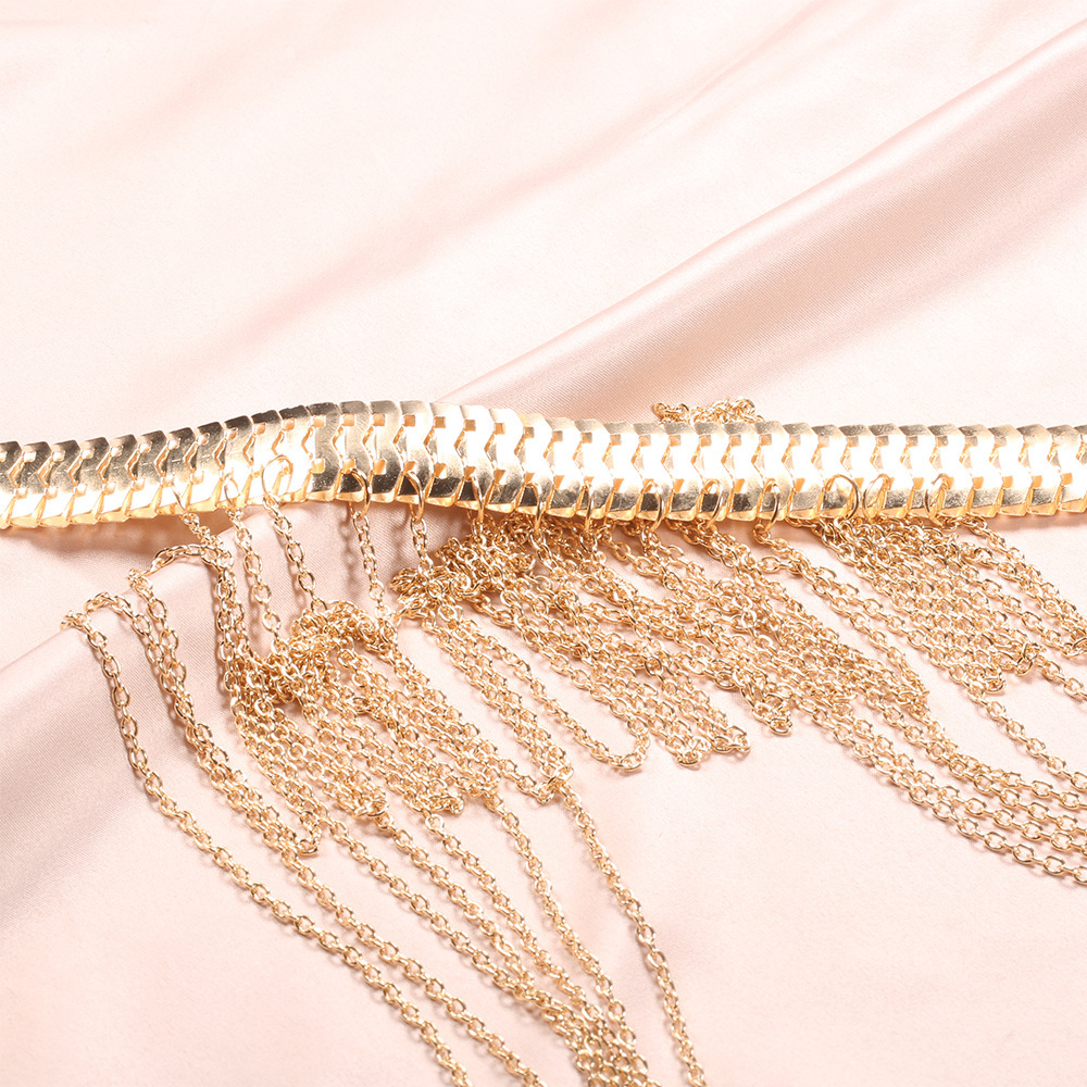 Sexy Tassel Body Chain Necklace For Beach Style Jewellery_voghion.com
