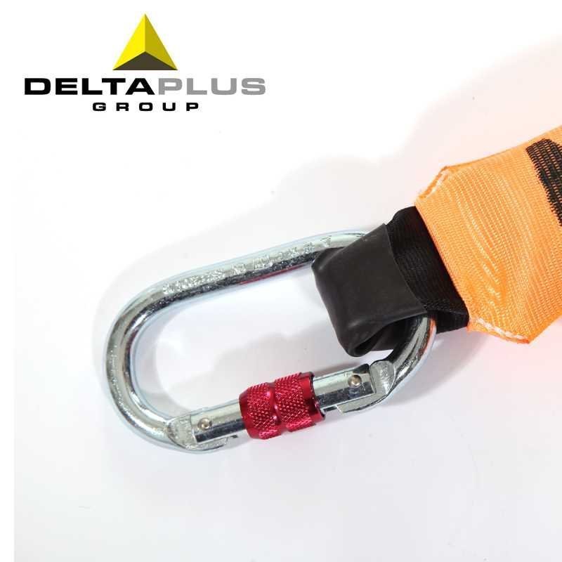 Delta 504209 al aire libre trabajo aéreo cinturón de seguridad cuerda de amortiguación de amortiguación de un solo gancho